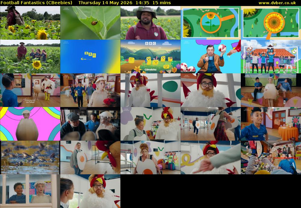 Football Fantastics (CBeebies) Thursday 14 May 2026 14:35 - 14:50