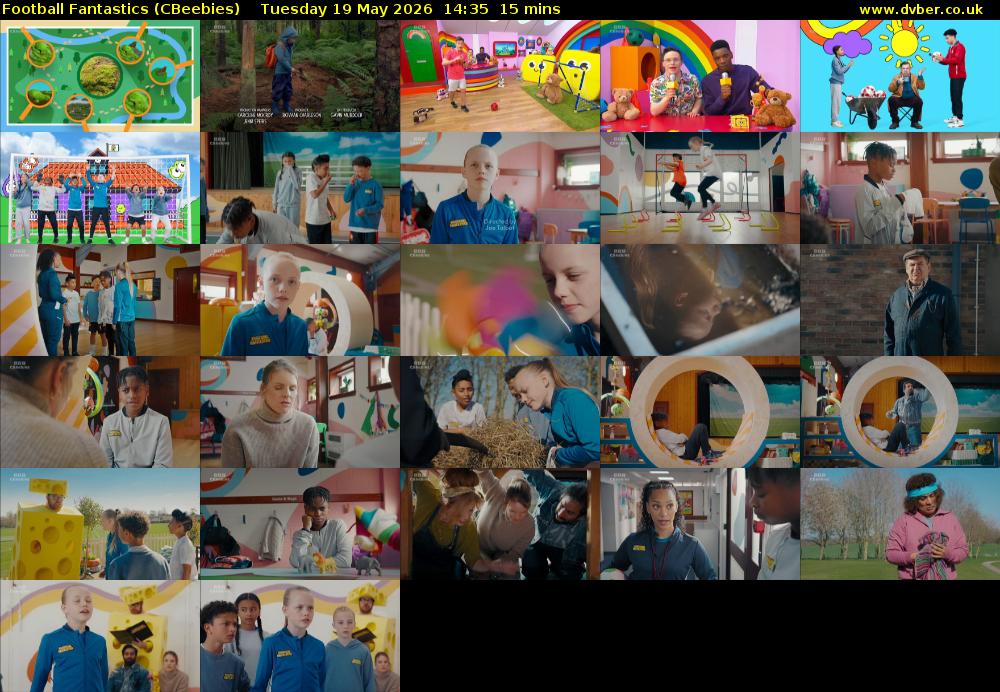 Football Fantastics (CBeebies) Tuesday 19 May 2026 14:35 - 14:50
