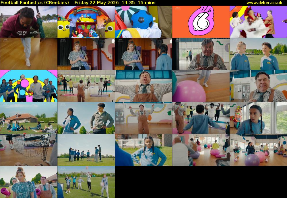 Football Fantastics (CBeebies) Friday 22 May 2026 14:35 - 14:50