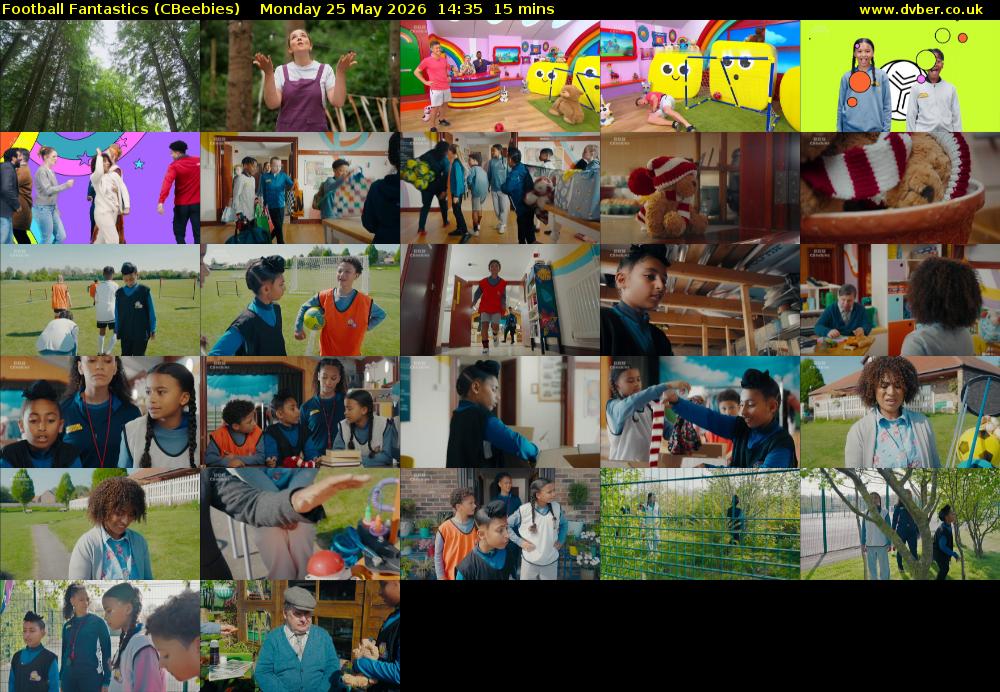 Football Fantastics (CBeebies) Monday 25 May 2026 14:35 - 14:50
