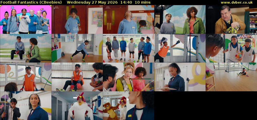 Football Fantastics (CBeebies) Wednesday 27 May 2026 14:40 - 14:50