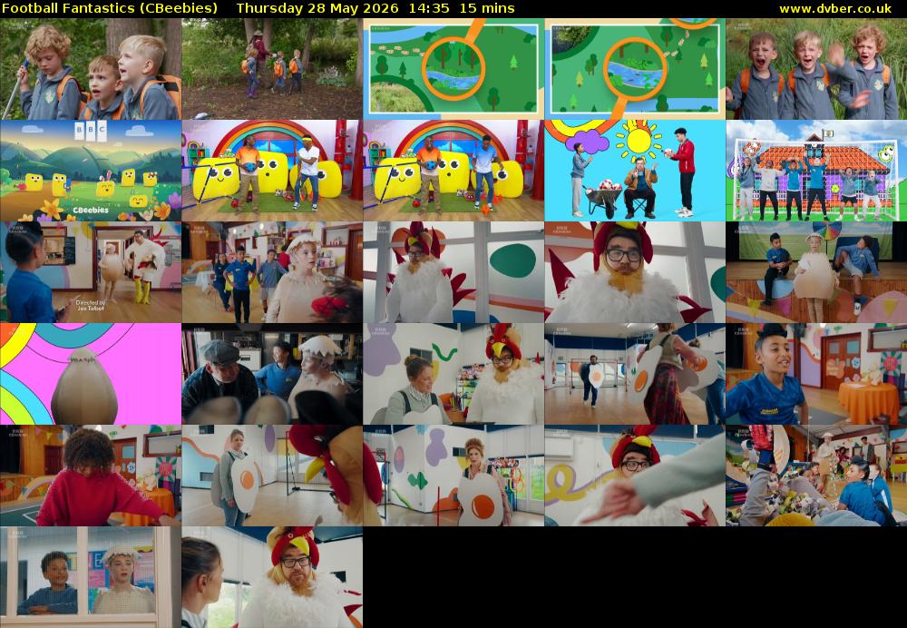Football Fantastics (CBeebies) Thursday 28 May 2026 14:35 - 14:50