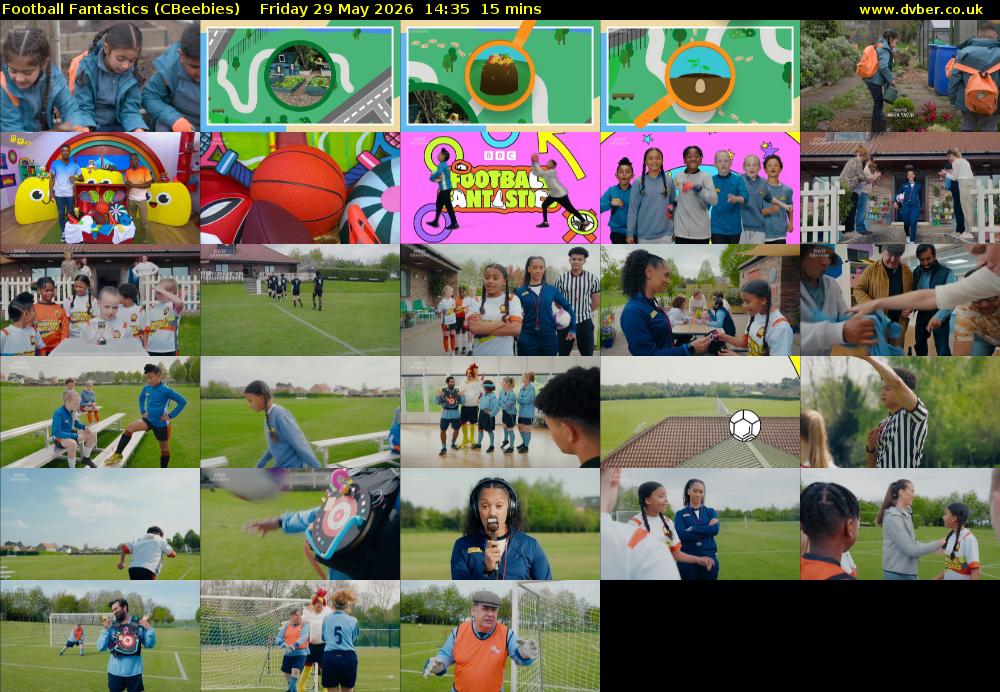 Football Fantastics (CBeebies) Friday 29 May 2026 14:35 - 14:50