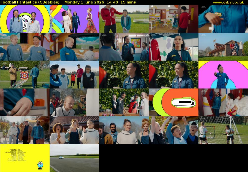 Football Fantastics (CBeebies) Monday 1 June 2026 14:40 - 14:55