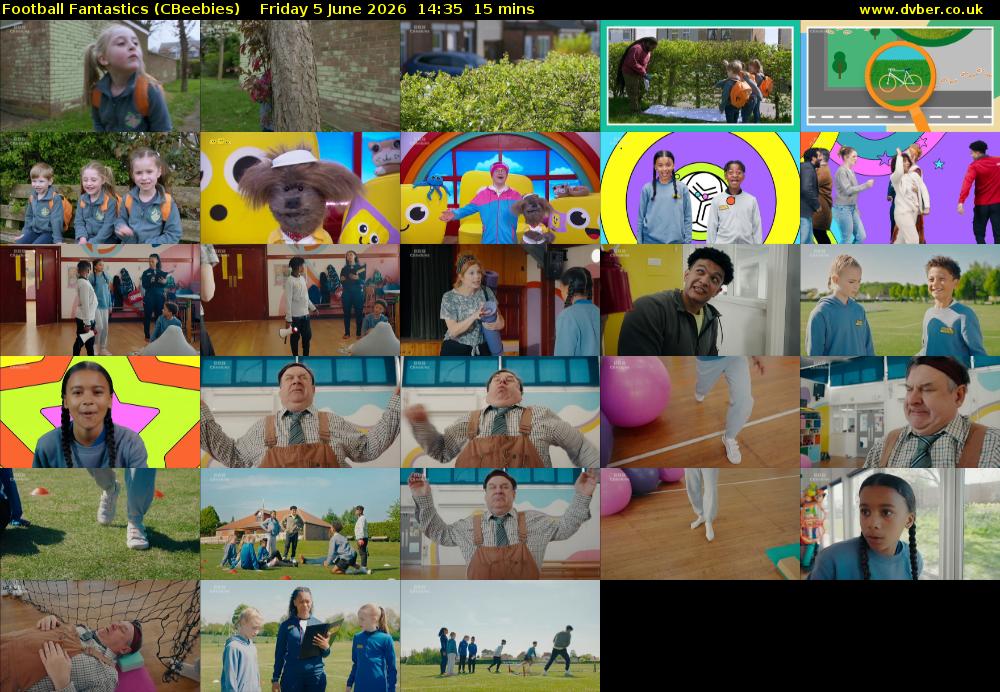 Football Fantastics (CBeebies) Friday 5 June 2026 14:35 - 14:50