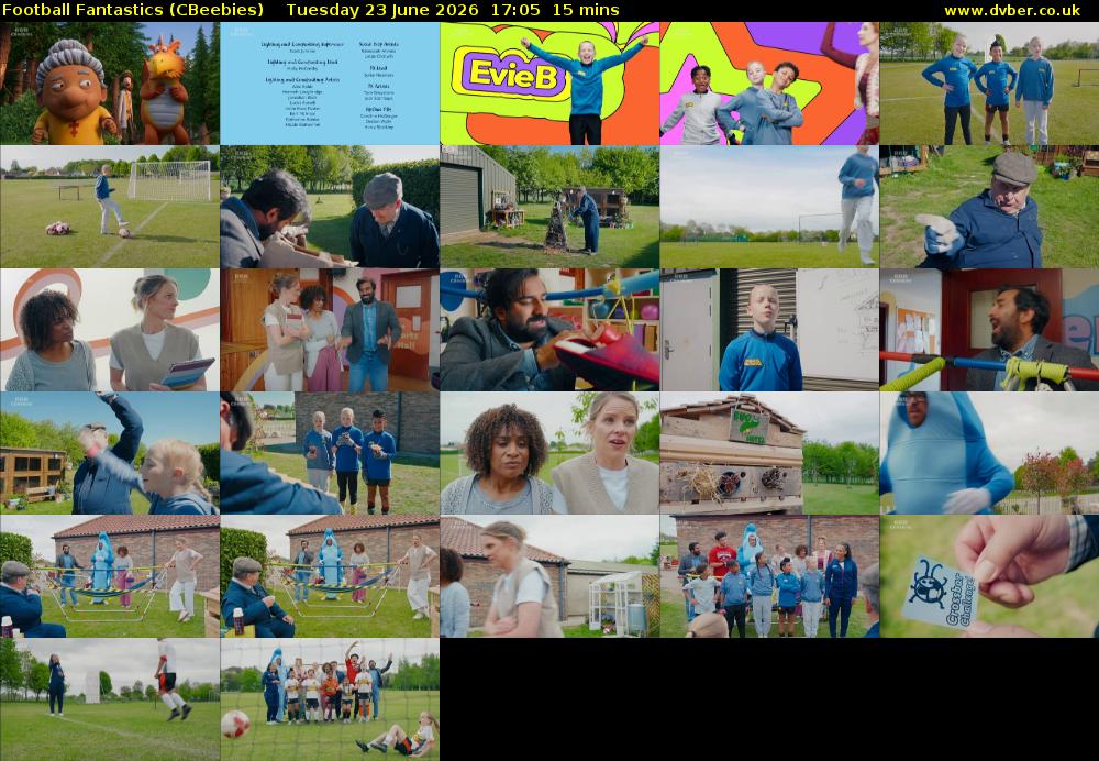Football Fantastics (CBeebies) Tuesday 23 June 2026 17:05 - 17:20