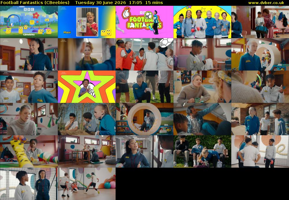 Football Fantastics (CBeebies) Tuesday 30 June 2026 17:05 - 17:20