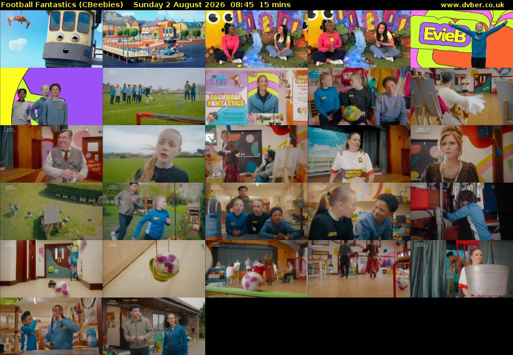 Football Fantastics (CBeebies) Sunday 2 August 2026 08:45 - 09:00