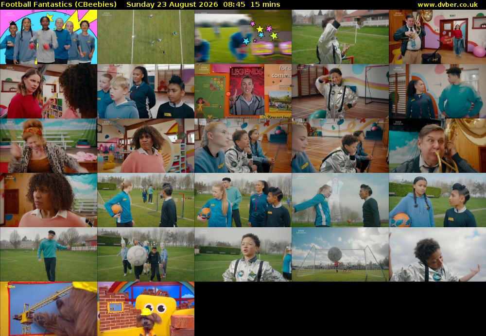 Football Fantastics (CBeebies) Sunday 23 August 2026 08:45 - 09:00