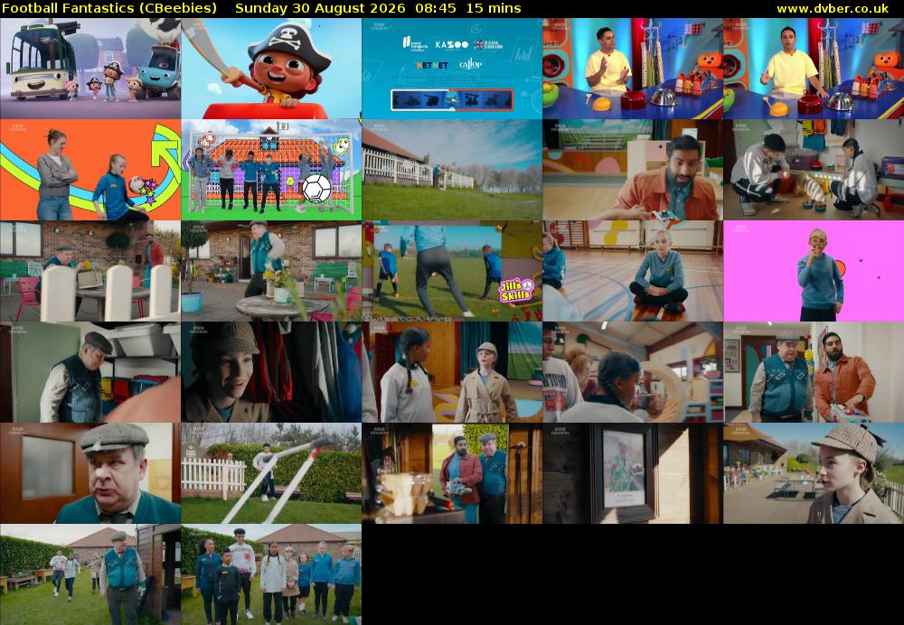 Football Fantastics (CBeebies) Sunday 30 August 2026 08:45 - 09:00