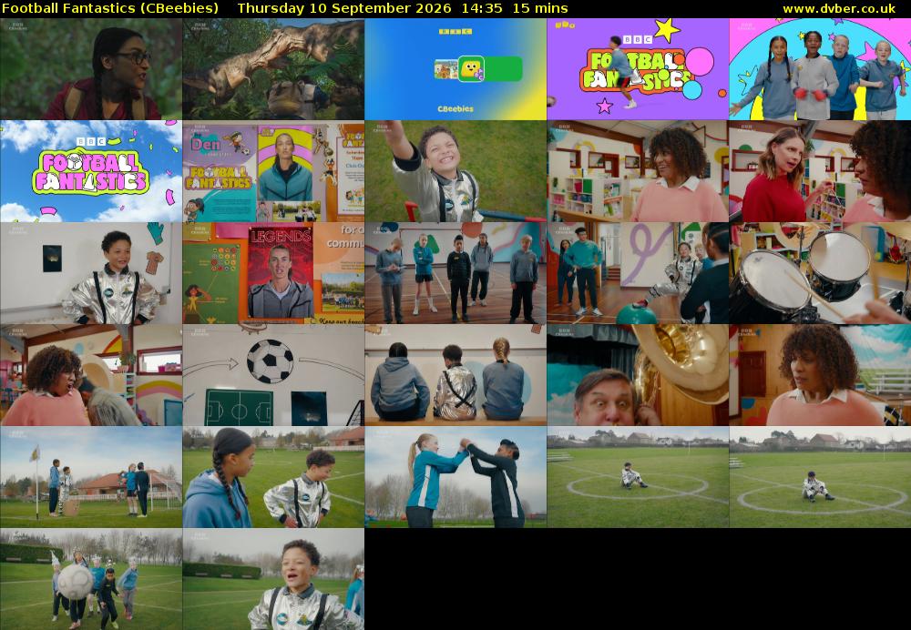 Football Fantastics (CBeebies) Thursday 10 September 2026 14:35 - 14:50