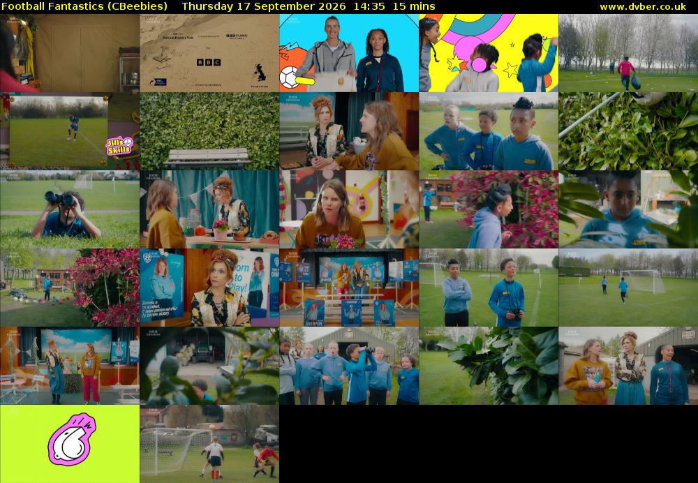 Football Fantastics (CBeebies) Thursday 17 September 2026 14:35 - 14:50