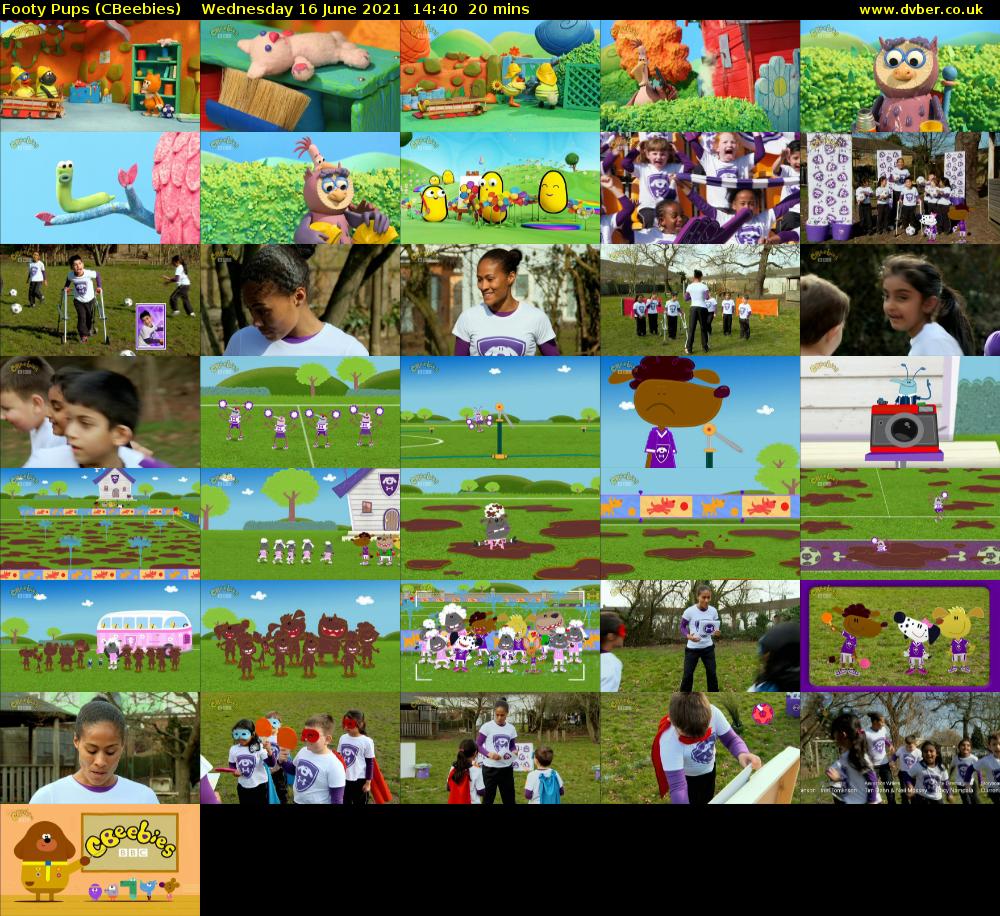 Footy Pups (CBeebies) Wednesday 16 June 2021 14:40 - 15:00