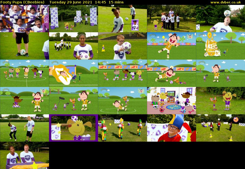 Footy Pups (CBeebies) Tuesday 29 June 2021 14:45 - 15:00