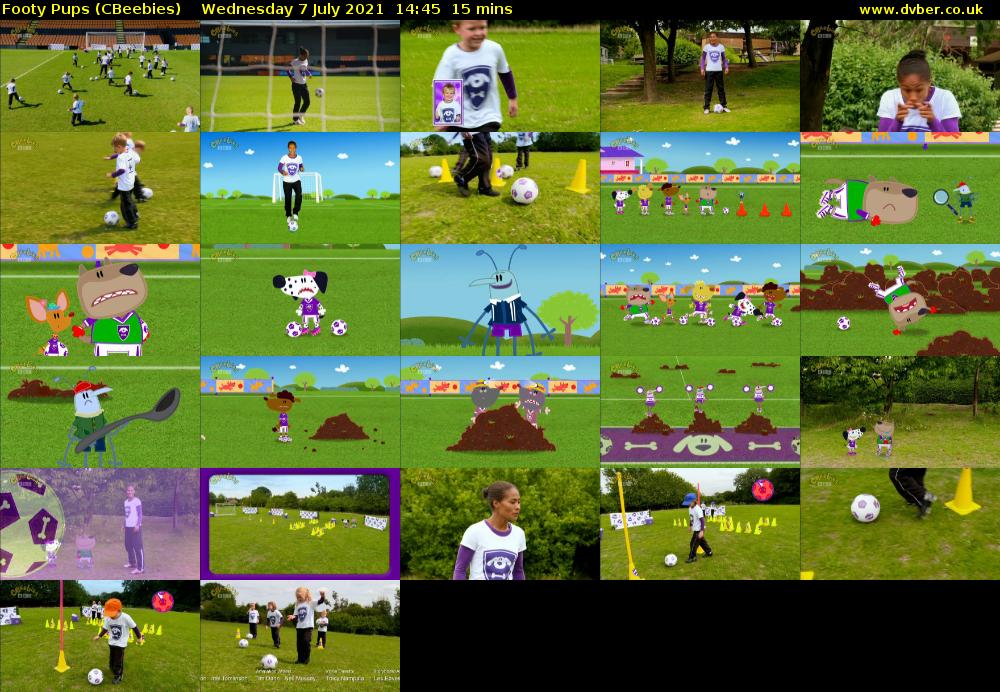 Footy Pups (CBeebies) Wednesday 7 July 2021 14:45 - 15:00