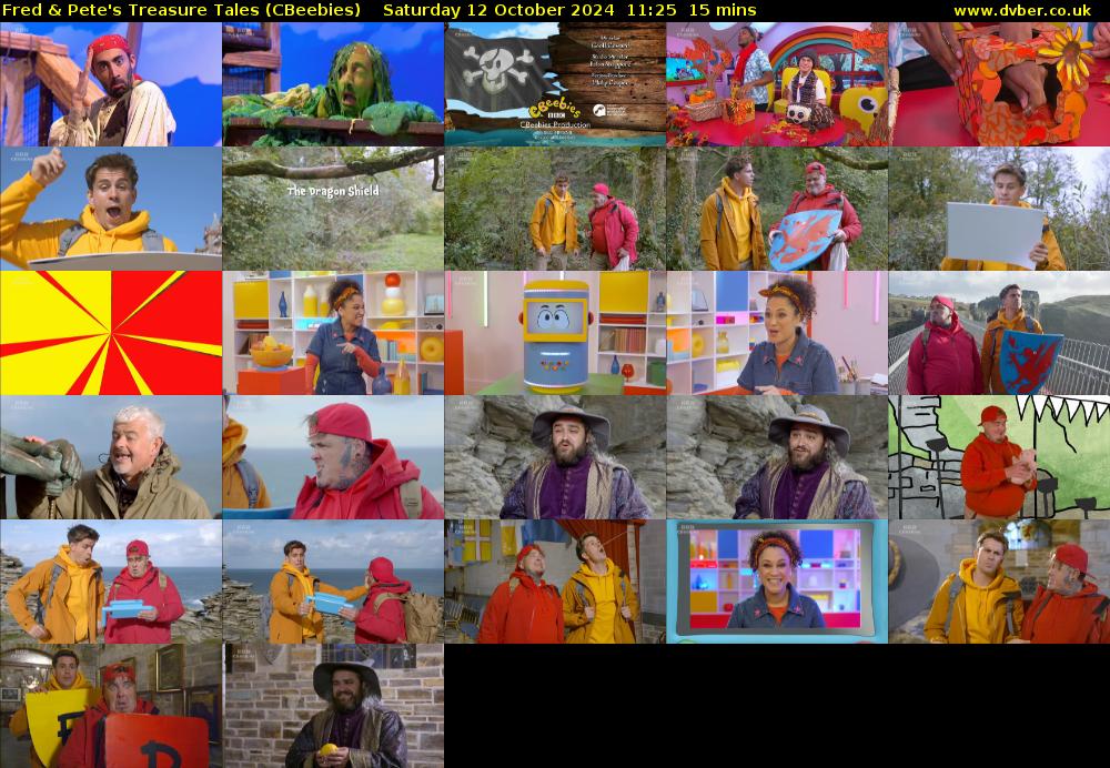 Fred & Pete's Treasure Tales (CBeebies) Saturday 12 October 2024 11:25 - 11:40