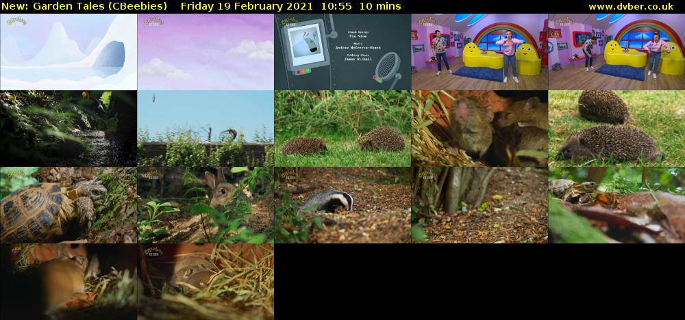 Garden Tales (CBeebies) Friday 19 February 2021 10:55 - 11:05