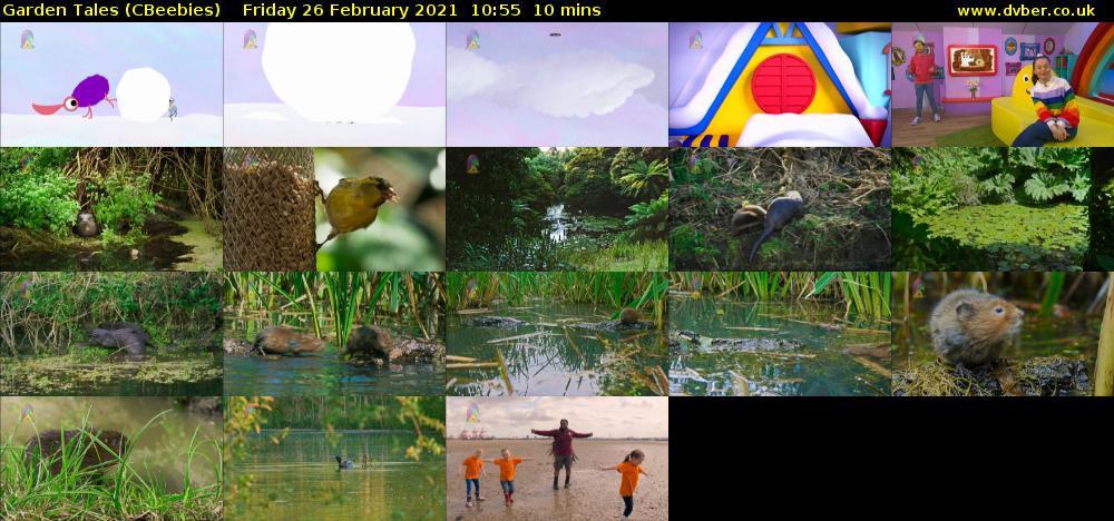 Garden Tales (CBeebies) Friday 26 February 2021 10:55 - 11:05
