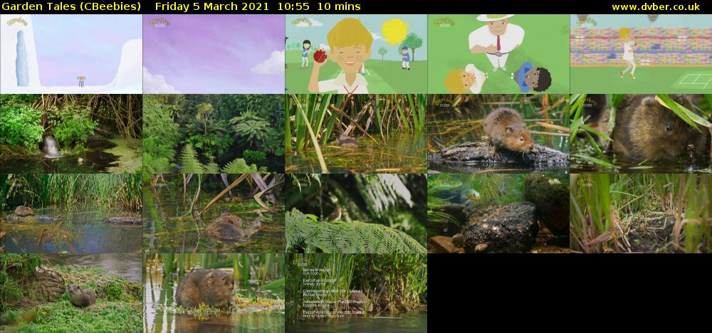 Garden Tales (CBeebies) Friday 5 March 2021 10:55 - 11:05