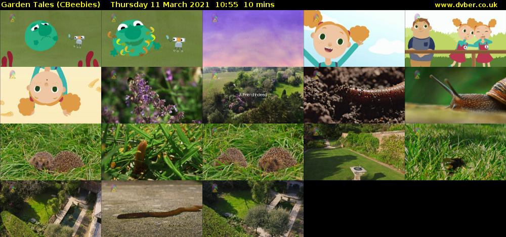 Garden Tales (CBeebies) Thursday 11 March 2021 10:55 - 11:05