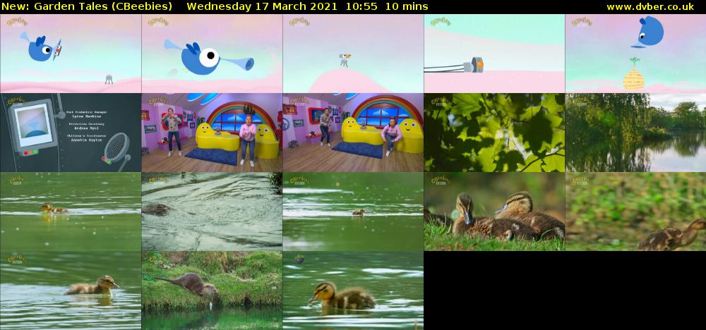 Garden Tales (CBeebies) Wednesday 17 March 2021 10:55 - 11:05