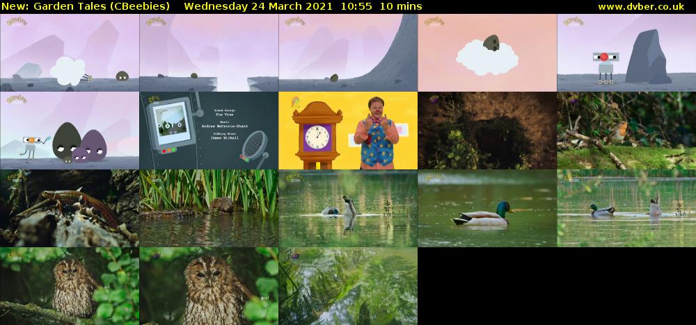 Garden Tales (CBeebies) Wednesday 24 March 2021 10:55 - 11:05