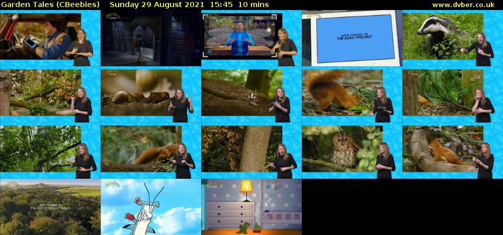 Garden Tales (CBeebies) Sunday 29 August 2021 15:45 - 15:55