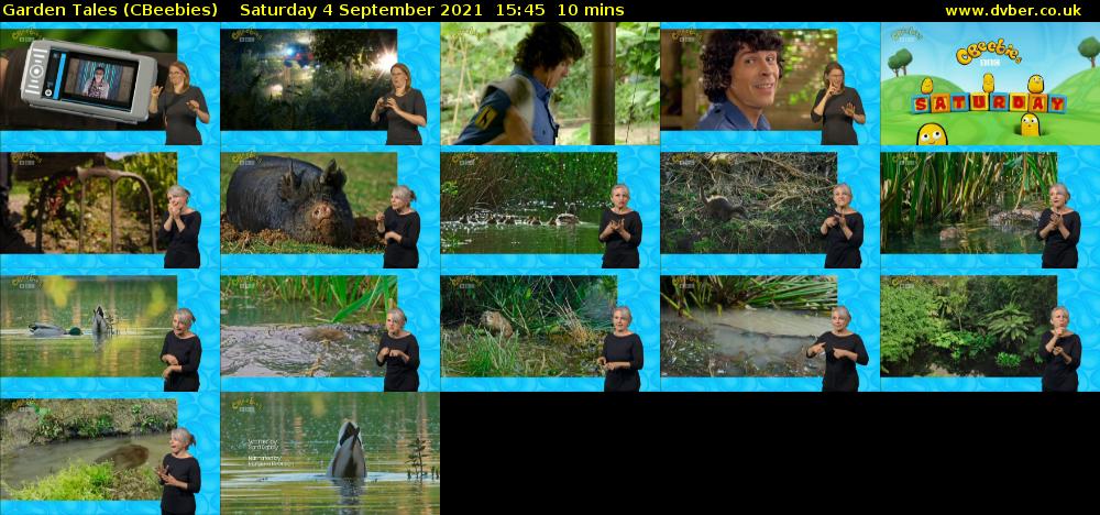 Garden Tales (CBeebies) Saturday 4 September 2021 15:45 - 15:55