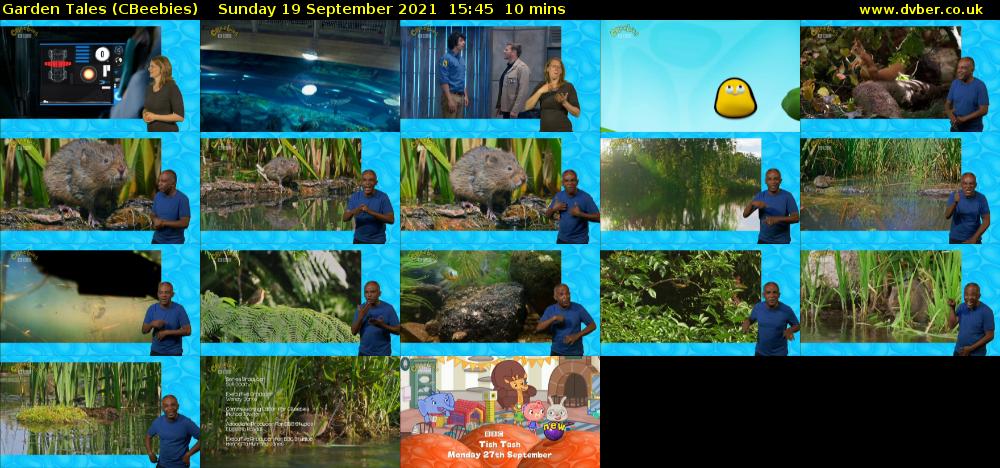 Garden Tales (CBeebies) Sunday 19 September 2021 15:45 - 15:55