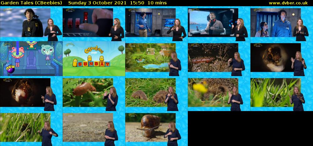 Garden Tales (CBeebies) Sunday 3 October 2021 15:50 - 16:00