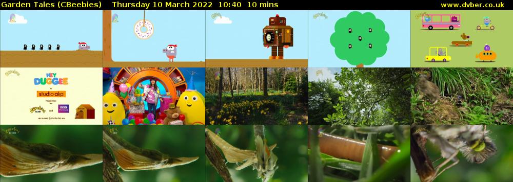 Garden Tales (CBeebies) Thursday 10 March 2022 10:40 - 10:50