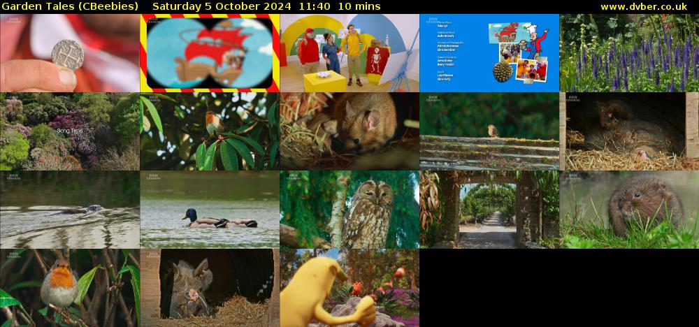 Garden Tales (CBeebies) Saturday 5 October 2024 11:40 - 11:50