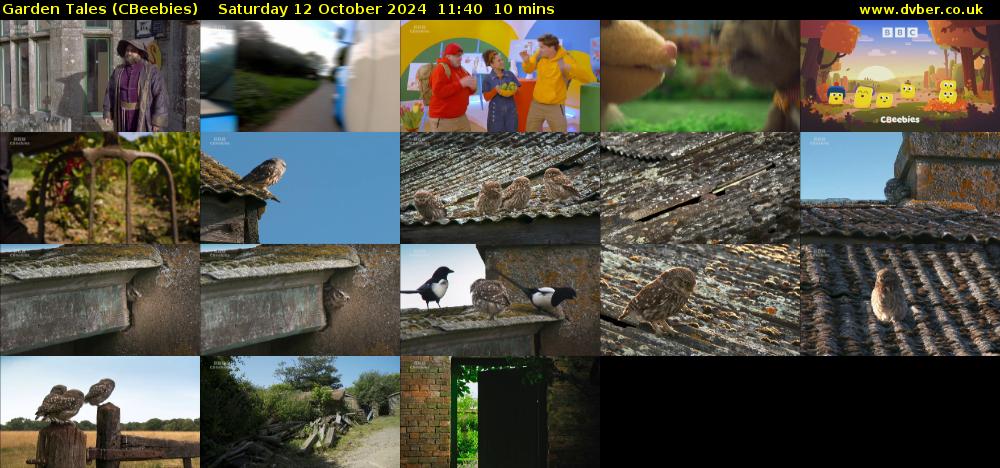 Garden Tales (CBeebies) Saturday 12 October 2024 11:40 - 11:50