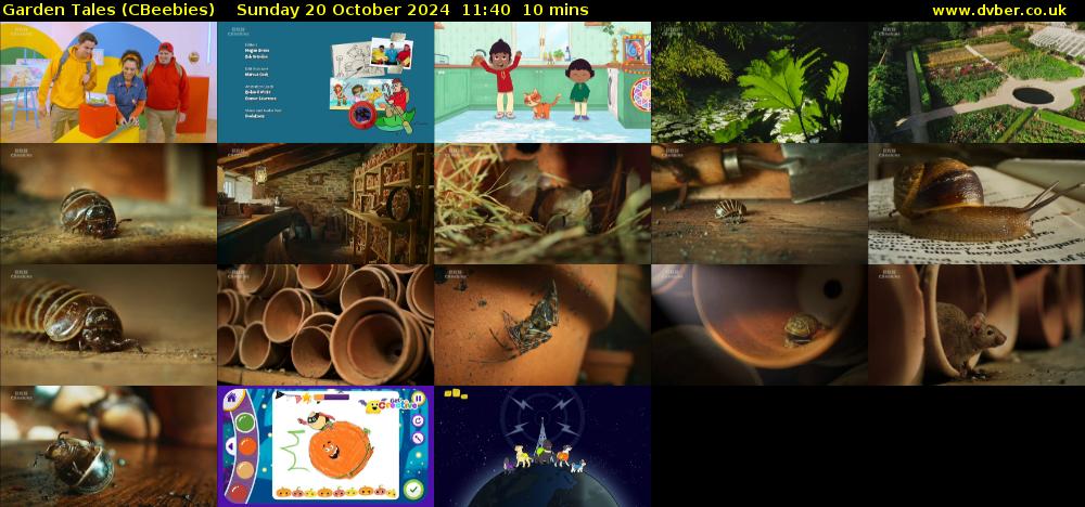 Garden Tales (CBeebies) Sunday 20 October 2024 11:40 - 11:50