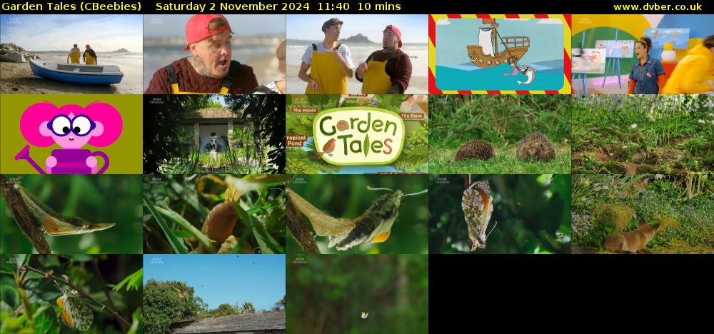 Garden Tales (CBeebies) Saturday 2 November 2024 11:40 - 11:50