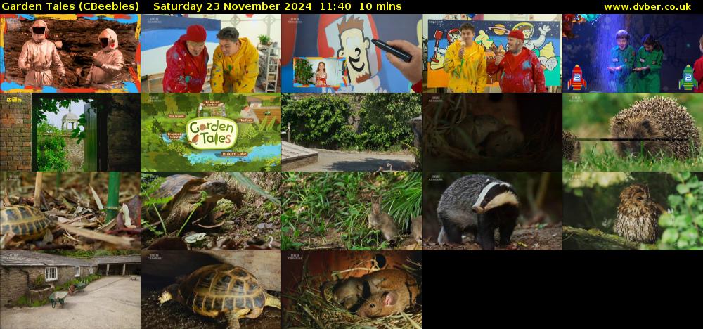 Garden Tales (CBeebies) Saturday 23 November 2024 11:40 - 11:50
