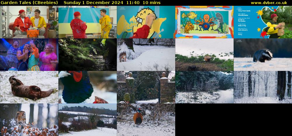 Garden Tales (CBeebies) Sunday 1 December 2024 11:40 - 11:50