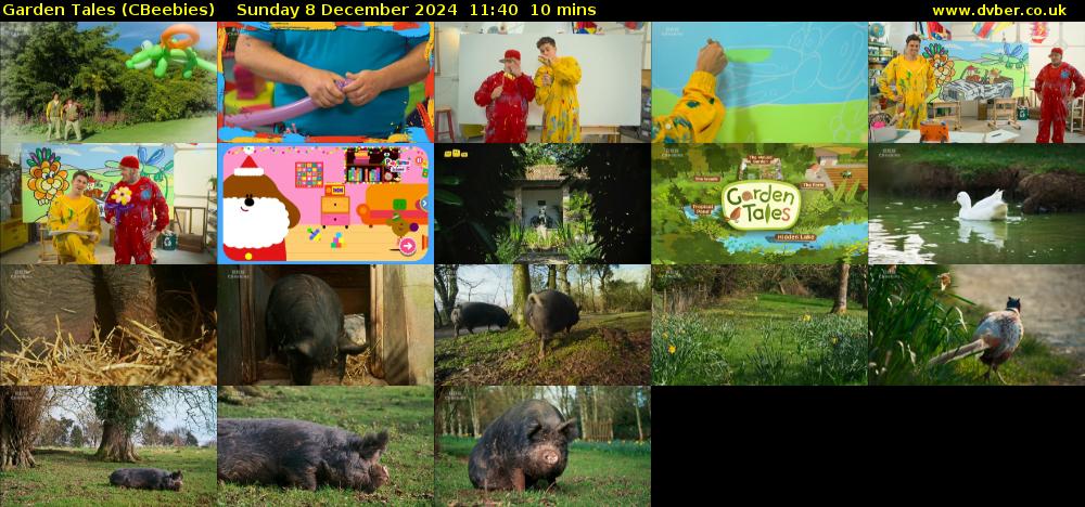 Garden Tales (CBeebies) Sunday 8 December 2024 11:40 - 11:50