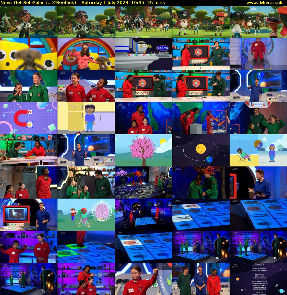 Get Set Galactic (CBeebies) Saturday 1 July 2023 10:35 - 11:00