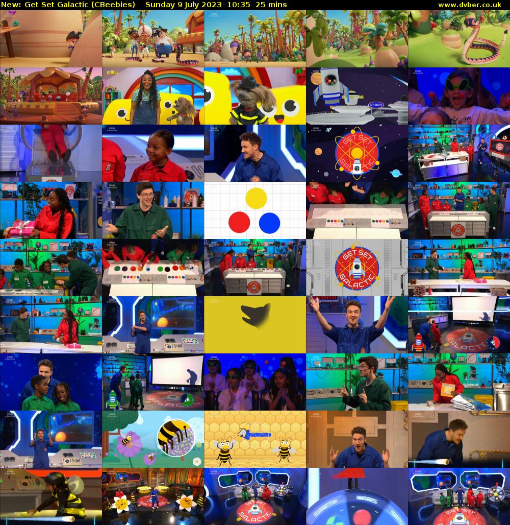 Get Set Galactic (CBeebies) Sunday 9 July 2023 10:35 - 11:00