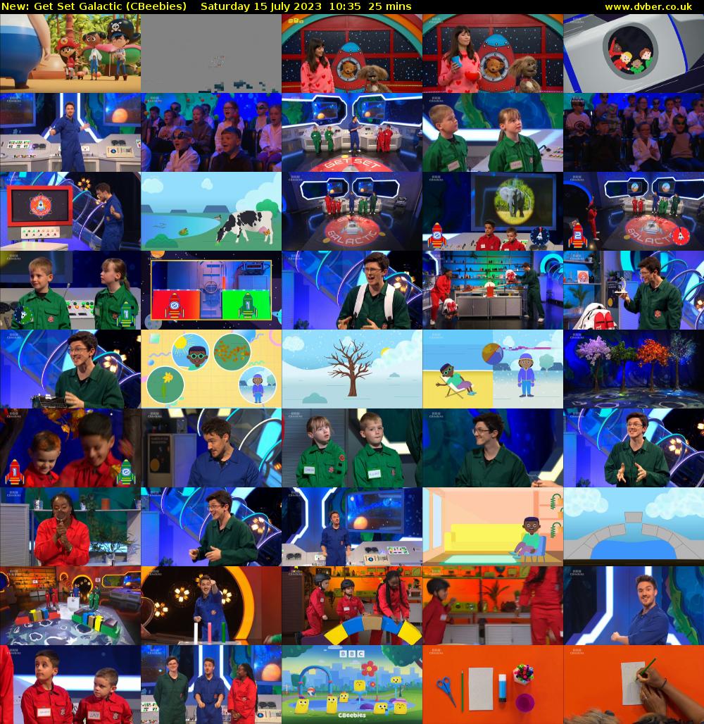 Get Set Galactic (CBeebies) Saturday 15 July 2023 10:35 - 11:00