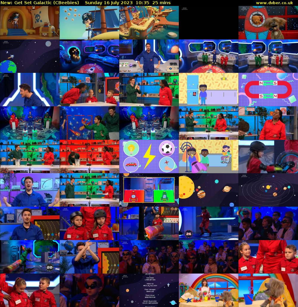 Get Set Galactic (CBeebies) Sunday 16 July 2023 10:35 - 11:00