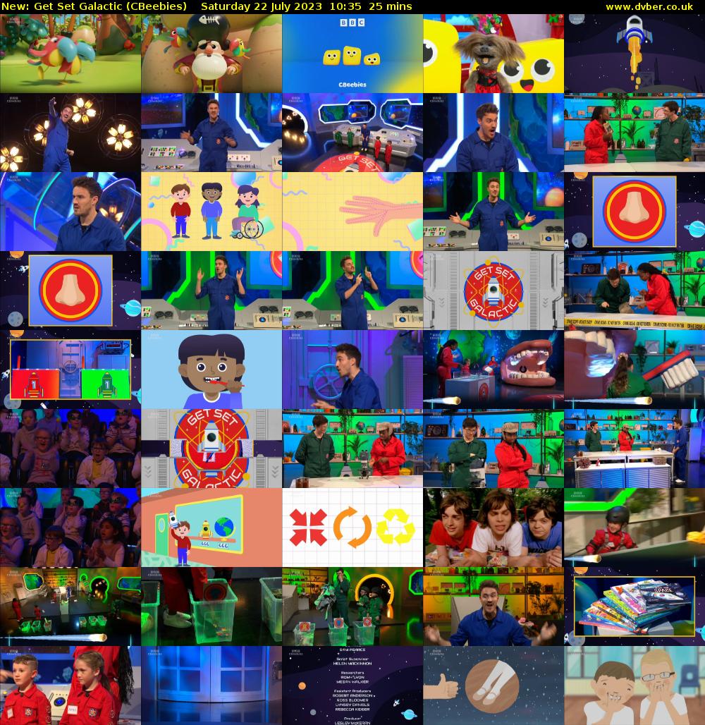 Get Set Galactic (CBeebies) Saturday 22 July 2023 10:35 - 11:00