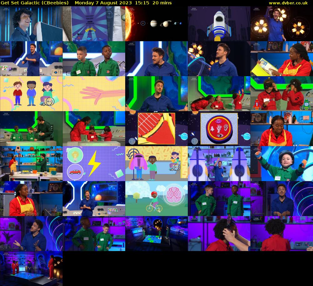 Get Set Galactic (CBeebies) Monday 7 August 2023 15:15 - 15:35