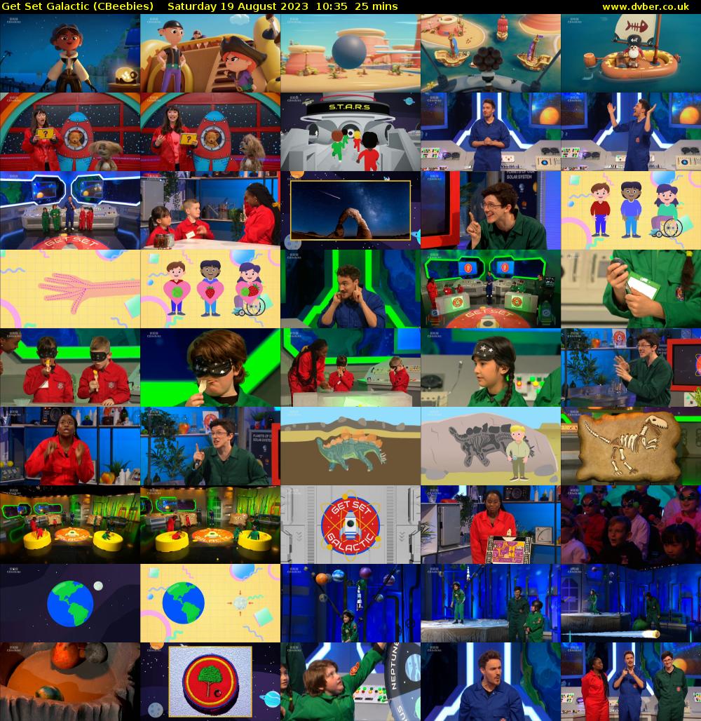 Get Set Galactic (CBeebies) Saturday 19 August 2023 10:35 - 11:00