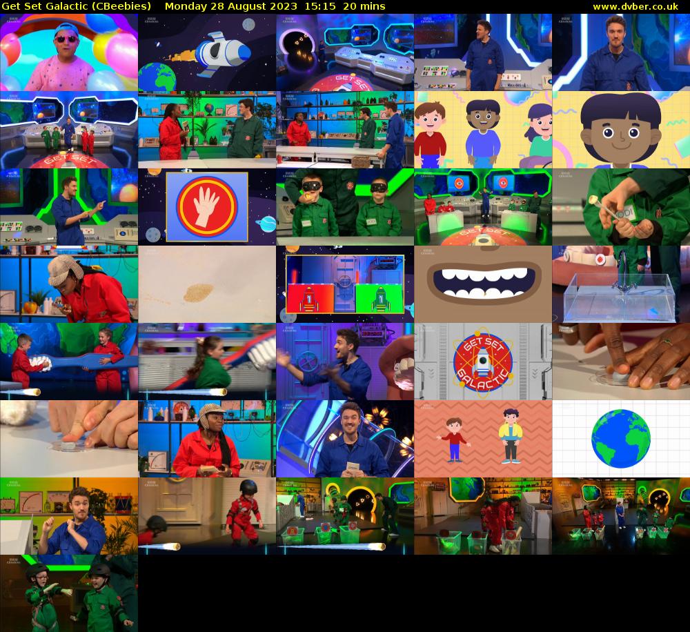 Get Set Galactic (CBeebies) Monday 28 August 2023 15:15 - 15:35