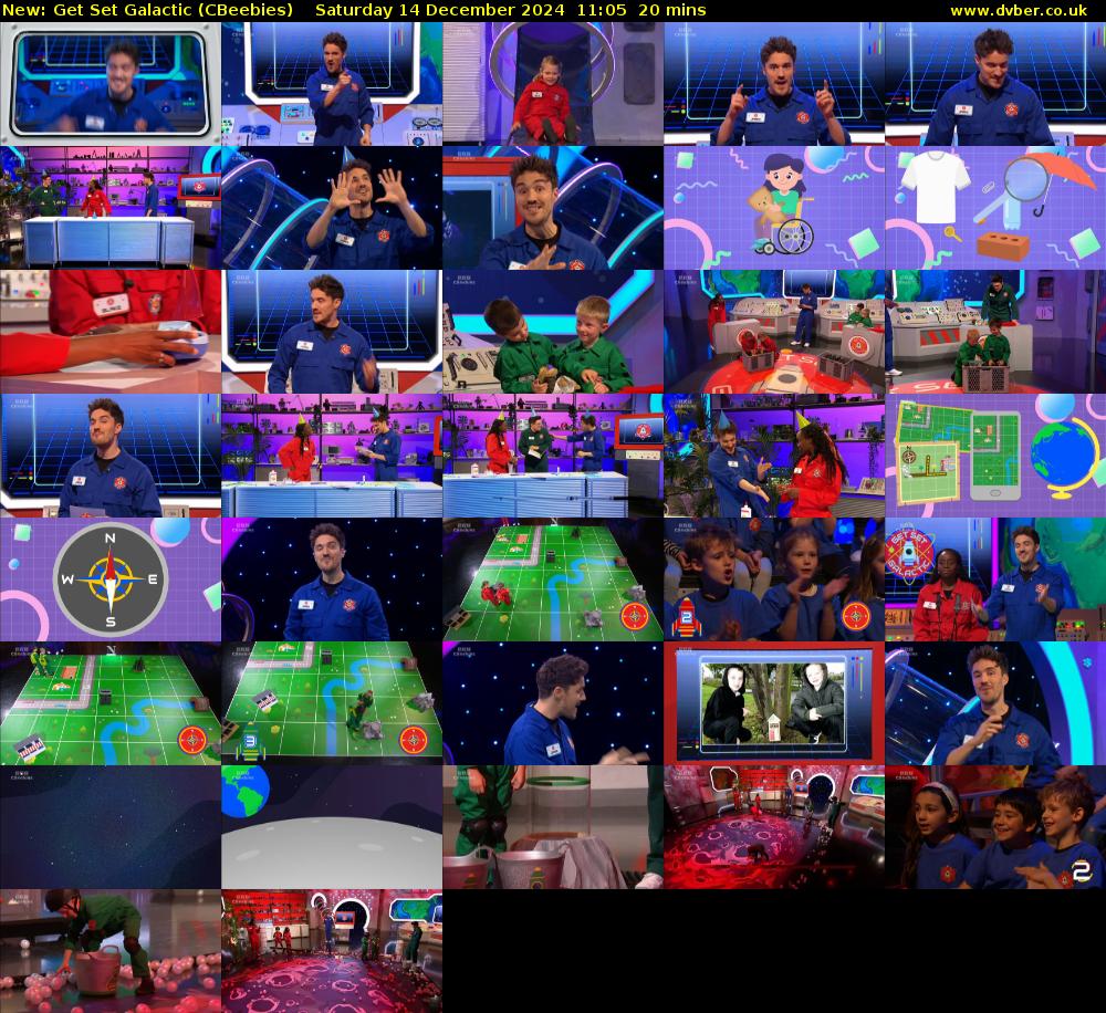 Get Set Galactic (CBeebies) Saturday 14 December 2024 11:05 - 11:25