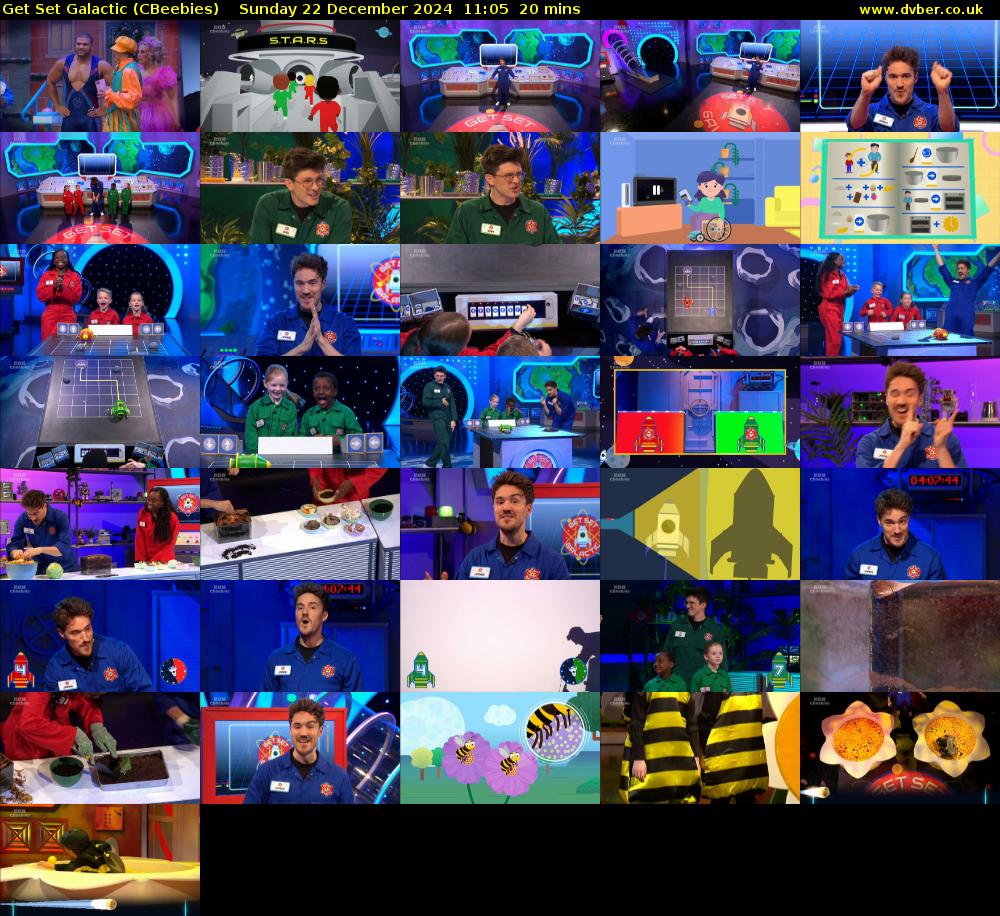 Get Set Galactic (CBeebies) Sunday 22 December 2024 11:05 - 11:25