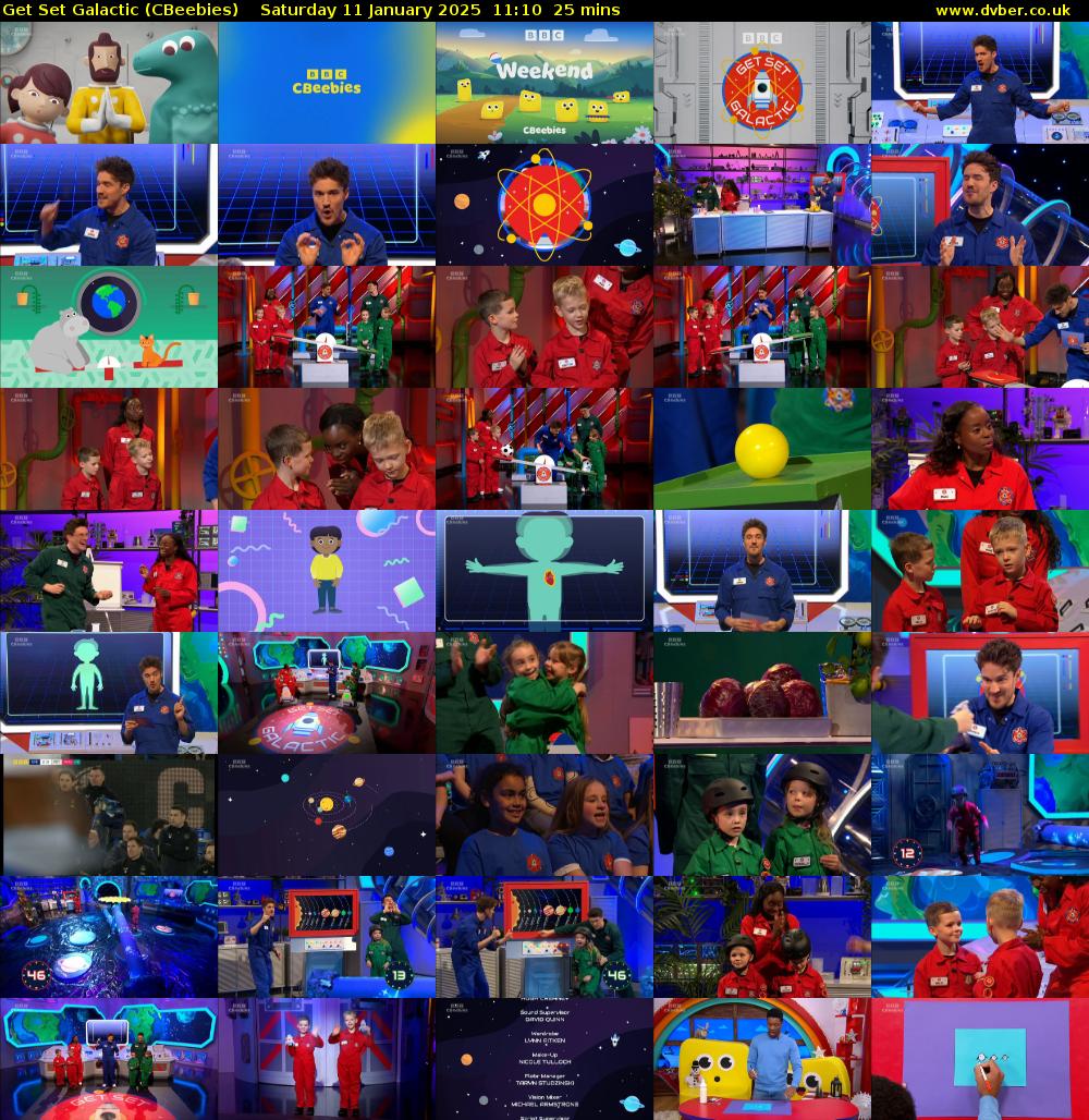 Get Set Galactic (CBeebies) Saturday 11 January 2025 11:10 - 11:35
