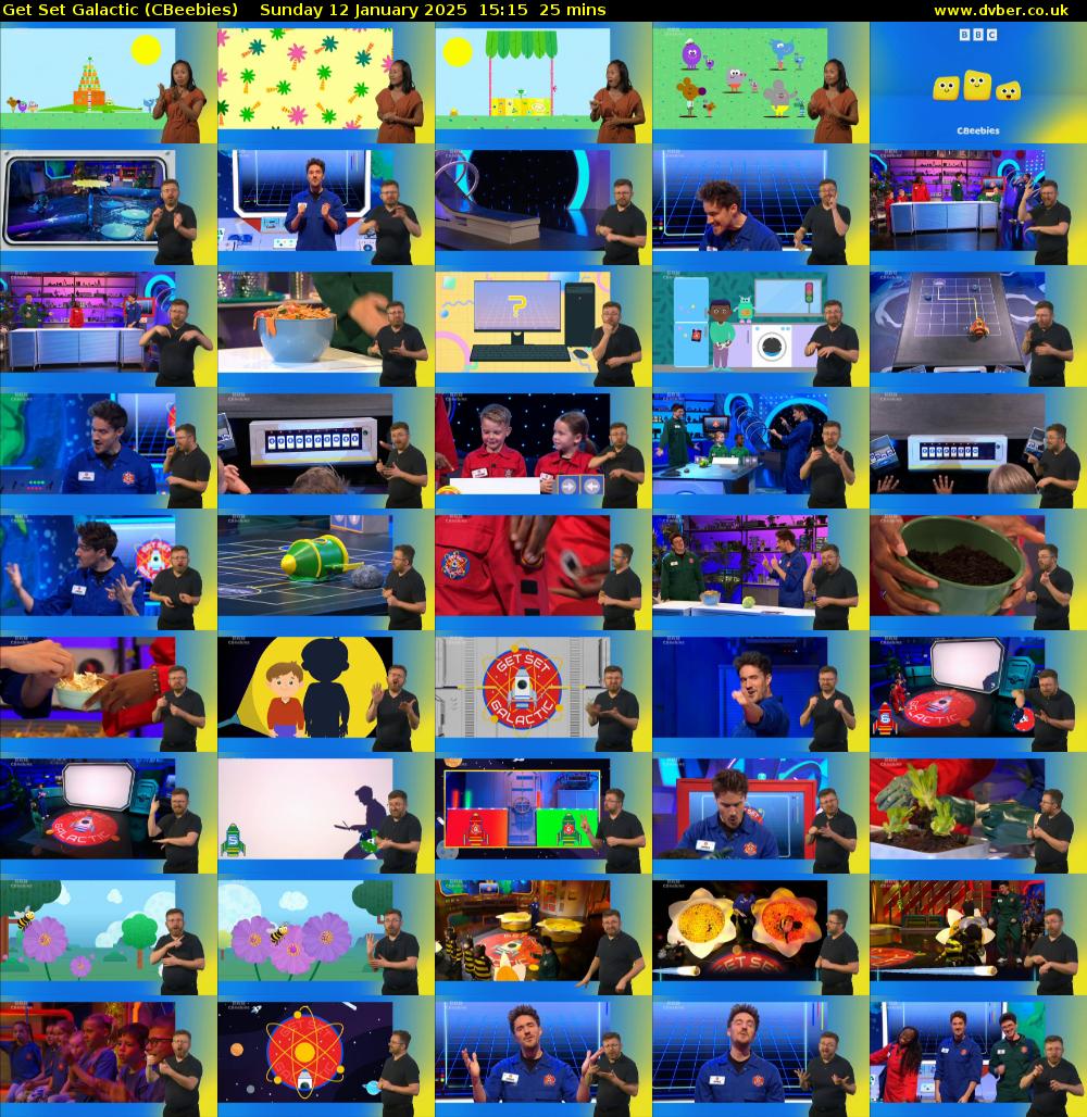 Get Set Galactic (CBeebies) Sunday 12 January 2025 15:15 - 15:40